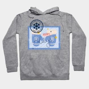 Vintage Stamp: Winter Gloves and Happy Holidays Hoodie